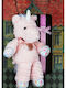 Easter Candle Unicorn Round Pink