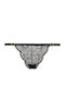 Women's String with Black Lace