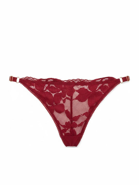 Women's Brazil Briefs With Lace Red 2640-26-Red