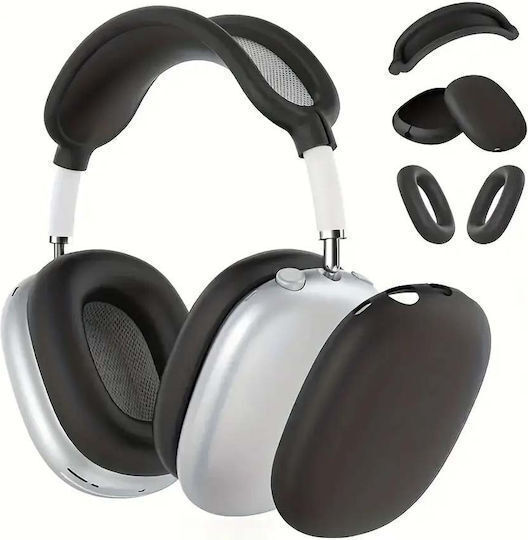 Kompatible Hülle Oem Vollabdeckung 3 Stück Apple Airpods Max Schwarz Silikon Schwarze