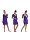 Queen Mother Maternity and Breastfeeding Nightgown Purple