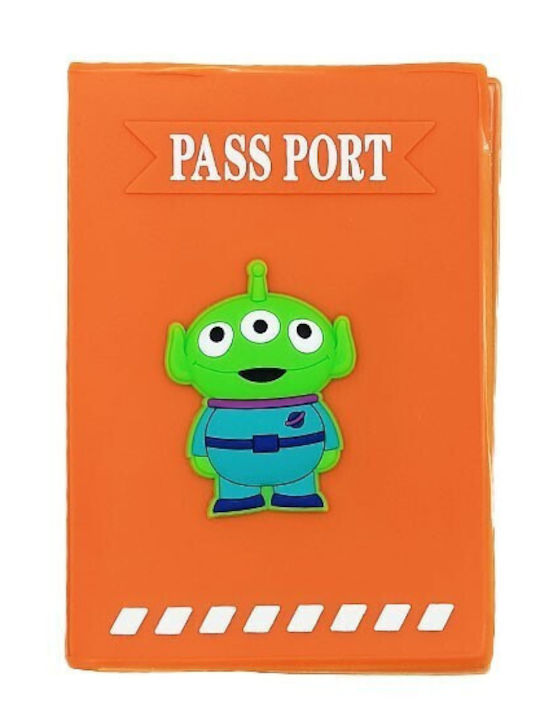 Cute Traveler Калъф За Паспорт Alien Оранжев