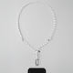 Tapper Cross-body & Neck Nylon Phone Strap All Phones White Nylon Silver 1174