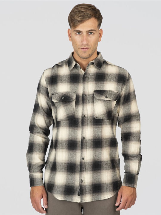 Double Long Sleeve Flannel Shirt in Regular Fit...