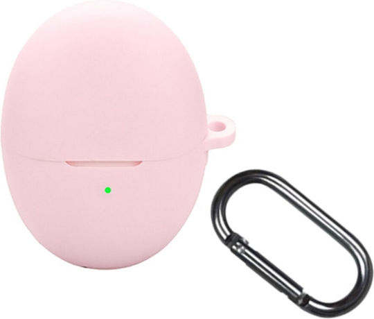 Калъф от Силикон с Кука в Розов Цвят за Huawei FreeBuds 6