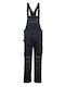 Portwest Work Coveralls Dungarees Black