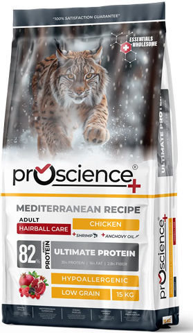 Proscience Hrană Uscată pentru Pisici Adulte cu Pui / Rodie / Creveți 15kg