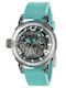 U-Boat Men's Watch 44mm Automatic with Turquoise Rubber Strap
