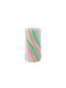 Beauty Home Vase “marshmellow” – Rosa Mint Lila 10,5×10,5x20cm