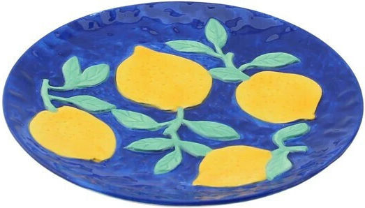 Beauty Home Shallow Yellow Plate With Diameter 17.5cm