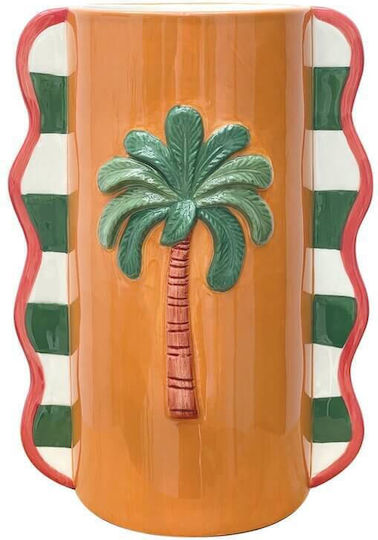 Selected by Pragmatic Keramische Vase Orange 17,3x12,4xH23,4cm