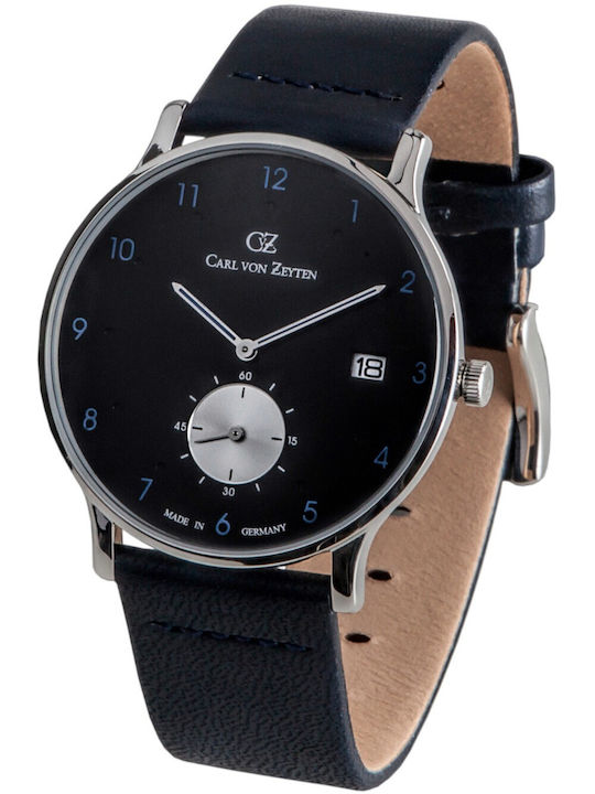 Carl Von Zeyten Mens Battery Watch with Leather Strap Carl Von Zeyten Mens Battery Watch with Leather Strap