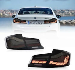 Πίσω Φανάρια Led Bmw F10 Sedan 2011-2017 Cs M5 Design Φιμέ Σετ 2τμχ