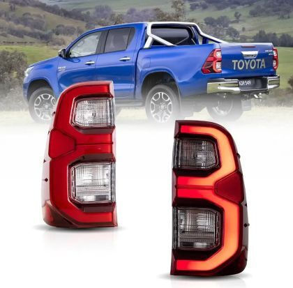 Led Taillights Toyota Hilux 2015-2022 Red Set 2 Pieces