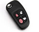 Car Key Shell Jaguar S-type X-type Xj Xjr Fo21 4 Buttons