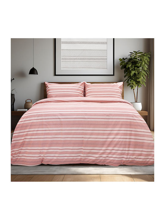 Lino Home Single Duvet Cover Set with Pillowcas...