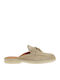 Flat Suede Mules In Beige Colour W480B8871585-4038 Beige Suede