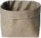 Kommerzielle Tischdekoration Zubehör Dafne Design Wtc15-co Brotkorb zum Servieren 14x15x14cm Creme 85% Baumwolle/15% Leinen