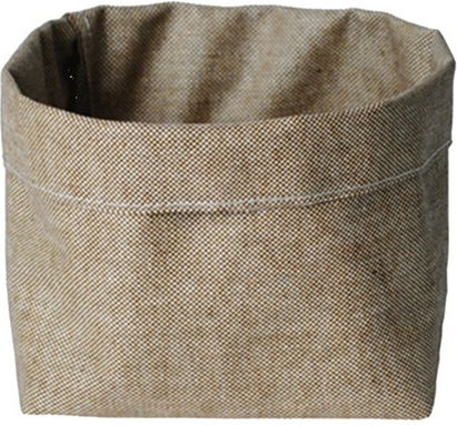 Kommerzielle Tischdekoration Zubehör Dafne Design Wtc15-co Brotkorb zum Servieren 14x15x14cm Creme 85% Baumwolle/15% Leinen