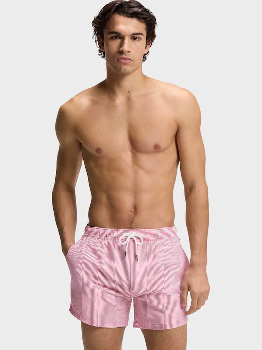 Boss Men's Swimwear Shorts Red Striped
