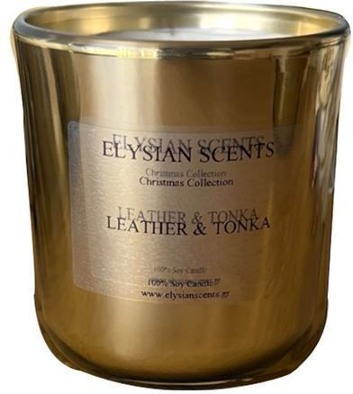Elysian Scents Aromatische Kerze Leather & Tonic Silber Gefäß 280 Ml Elysian Scents Aromatische Kerze Leather & Tonic Silber Gefäß 280 Ml