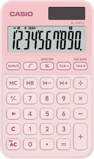 Casio Accounting Calculator 10 Digits in Pink Color