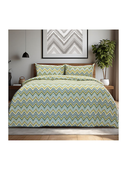 Lino Home Flots Σετ Σεντόνια Υπέρδιπλα με Λάστι...