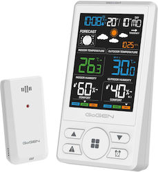 GoGEN GoGEN ME1250W Kabellose Wetterstation Digital Tischplatte Weiße