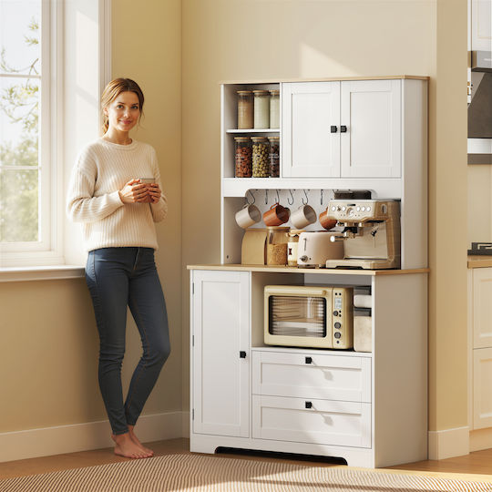 Floor Kitchen Cabinet White 100x40x62cm