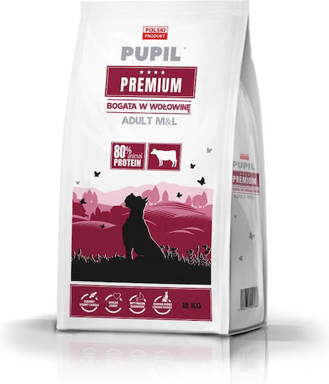Dog Food 12kg Ξηρά Τροφή Σκύλων Μεσαίων & Μεγαλόσωμων Φυλών με Βοδινό