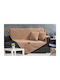 Beauty Home Art 8241 Three-Seater Sofa Throw 180x300cm Beige