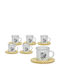 General Trade Kaffeetasse aus Porzellan Weiß 90ml