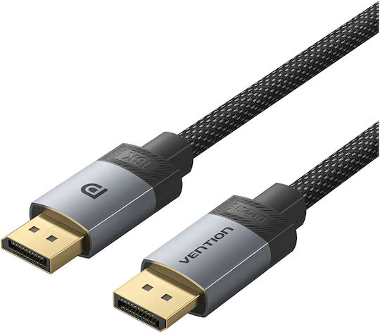 Vention Cable Display Port V2.1 Dp M M Black 16k@60hz 1m Hgbhf
