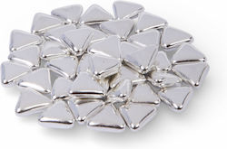 Silver Memorial Sugared Almonds Triangle 100g