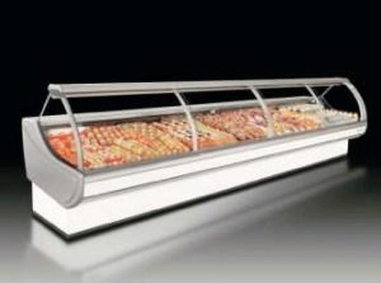 Inox Production Vitrină Pentru Carne Înălțime 125xLățime 260xAdâncime 115cm