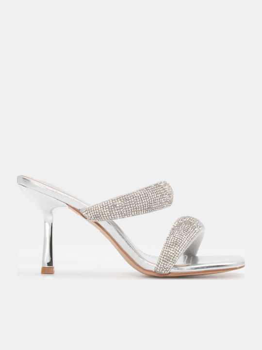 Luigi Sandals with Strass Silver