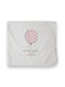 Bonjour Bebe Flannel Baby Burp Cloth Pink 80x80cm