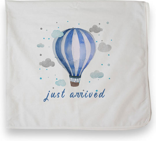 Bonjour Bebe Flannel Baby Burp Cloth Blue 80x80cm Newborn