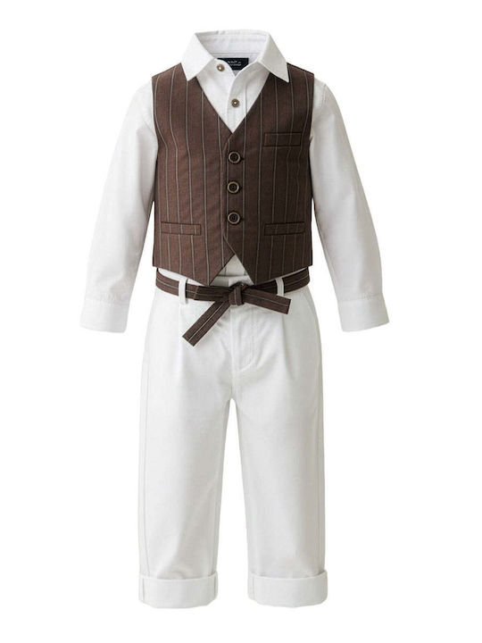 Kids Summer Suit 5 Pieces White 100000AG1000423