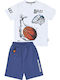 Kids Set with Shorts Summer 2pcs White