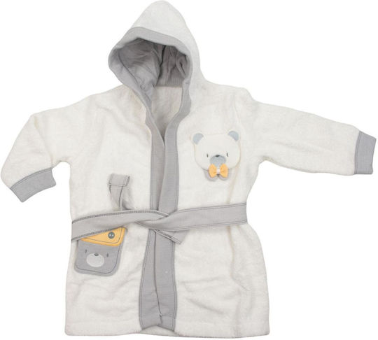 Ekebaby Детски Халат Худи Сив