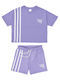 Kinderbekleidungssets mit Sommer Shorts 2Stücke Flieder