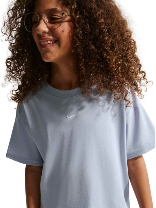 Nike Παιδικό T-shirt Μπλε Sportswear Essentials