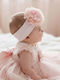 Bonjour Bebe Kids Hair Ribbon in Pink Color