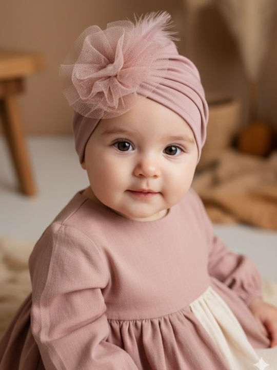Bonjour Bebe Τουρμπάνι σε Ροζ Χρώμα
