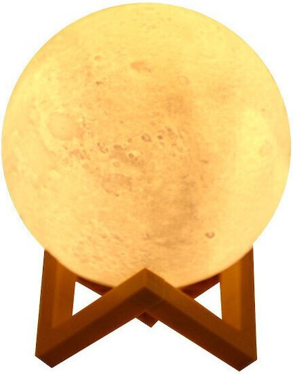 Alista Home Διακοσμητικό Φωτιστικό LED Θερμό Λευκό Moon Light 3x3εκ.