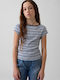 Kinderoberteile T-Shirt Blau Streifen
