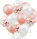 Set 15 Latex Luftballons Rose Gold 30cm