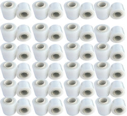 Set 48 Mini Manuelle Stretchfolie Rollen 12,5 cm 0,38 kg Verpackung Umwicklung Transparent