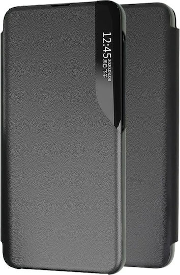 Ancus Samsung Book Silicon / Piele Artificială Neagră (Galaxy A16)
